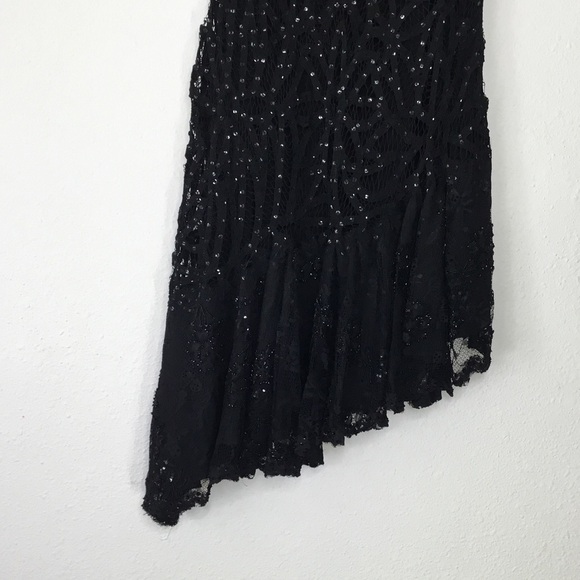 Basix II Sequin Asymmetrical Dress - Picture 3 of 7